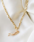 Absolutely Glowing Vintage Divers Charm 18K Gold