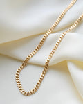 Beautiful Swedish Vintage Curb Link Chain 18K Gold