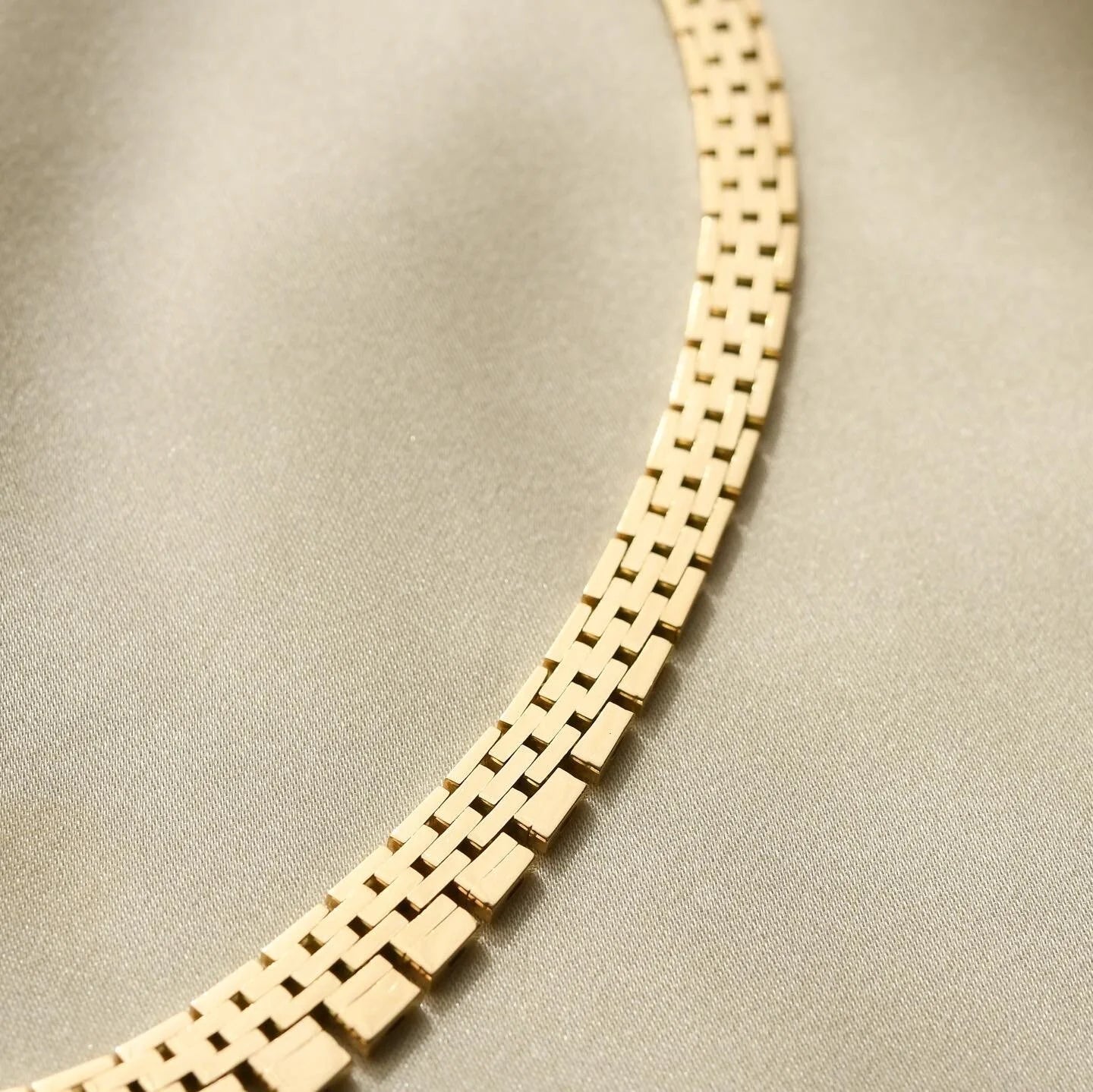 Gorgeous Sexy Brick Link Chain 29.5 Grams 14K Solid Gold
