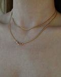 Amazing 32 Inches Looooong Italian Dog Clip Curb Link Necklace 18K Gold