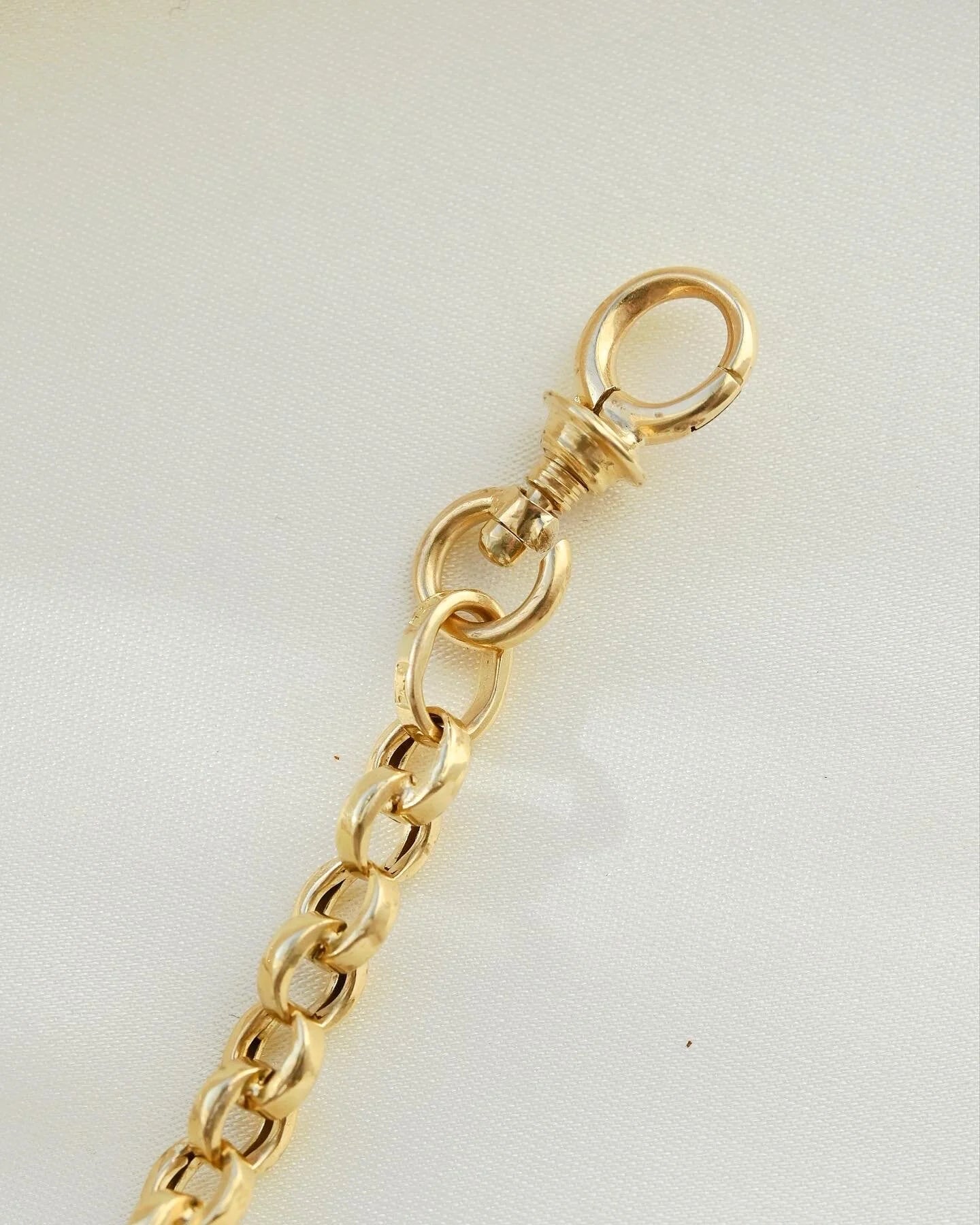 Antique 13.25 Inches Watch Chain 18K Gold 1871