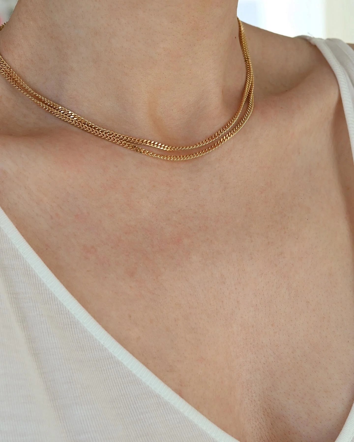The Perfect 31.5 Inches Looong Curb Line Chain 18K Gold