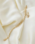 Perfect Danish Vintage Anchor Link Bracelet 14K Gold