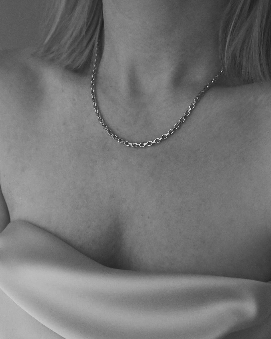 Perfect 14K Solid Vintage Biker Chain Denmark Late 1900s