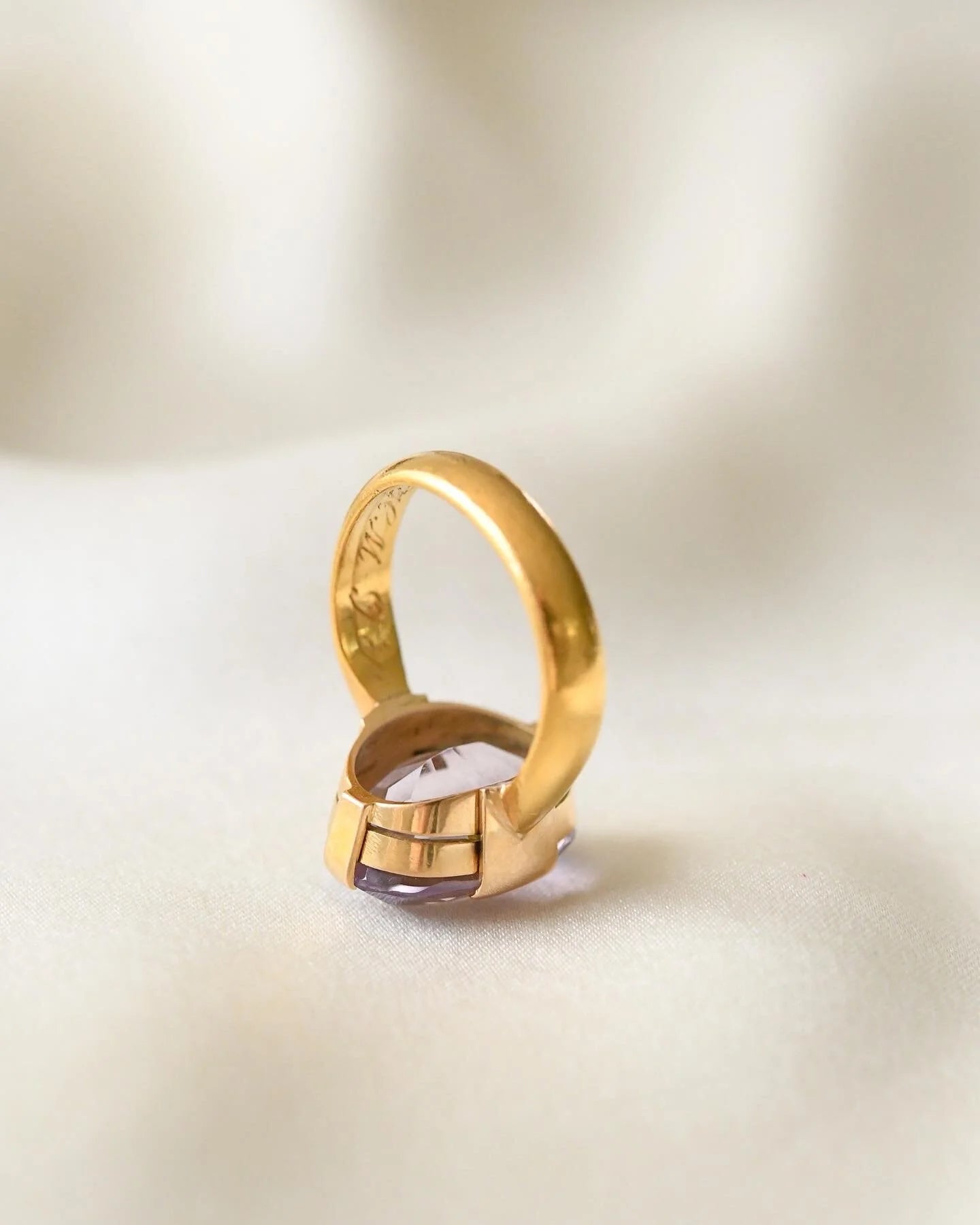 Beautiful Lavendar Amethyst 23K Gold 1900