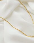 Perfect 15.25 Inches Italian Vintage Box Chain 18K Gold