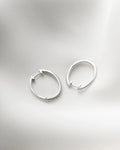 Perfect Estate Diamond Hoop Earrings 14K Gold 0.30 Carats