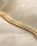Fancy Link Vintage Necklace 14K 1970s