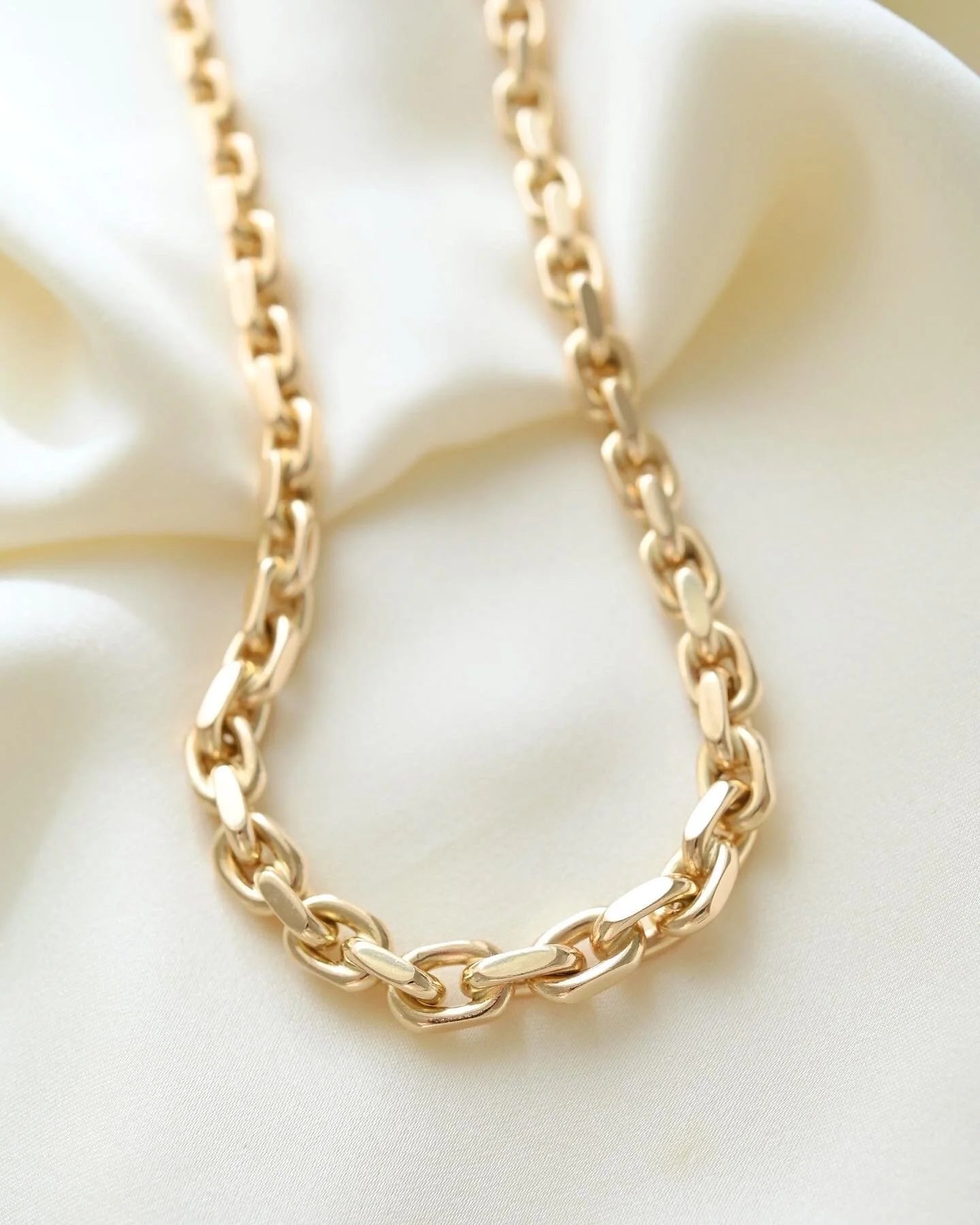 Super Heavy 58 Grams Deluxe Chain Danish Vintage 14K Gold
