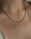 Radiant Baby Bismarck Link Chain 1942 18K Gold