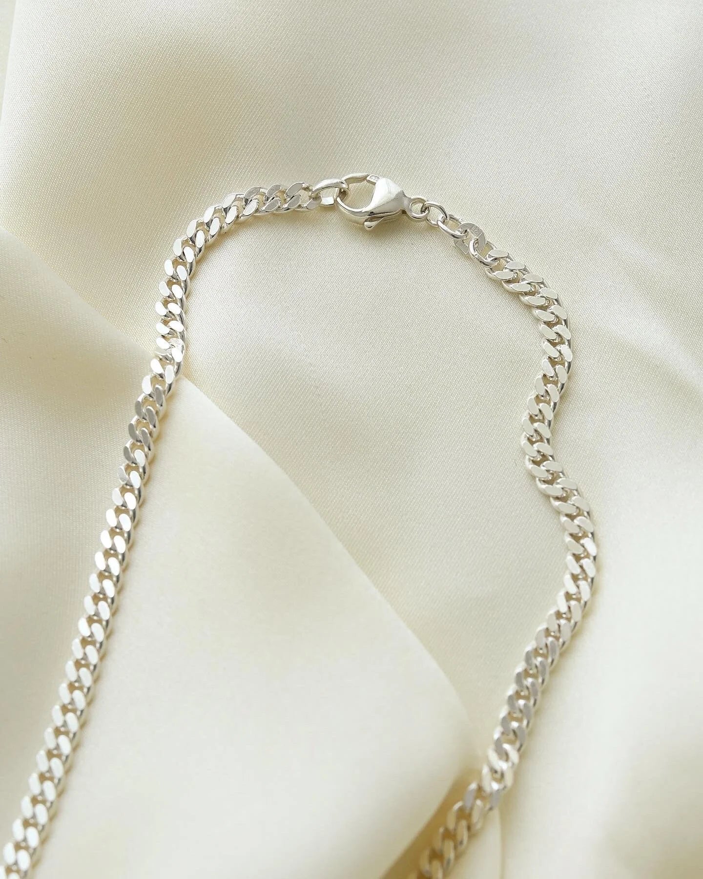 Danish Radiant Vintage Sterling Silver Curb Chain