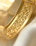 Outstanding Antique C. G. Hallberg Bangle 18K Gold 1884