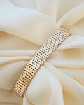 The Perfect Vintage Brick Link Bracelet 14K Gold 1960