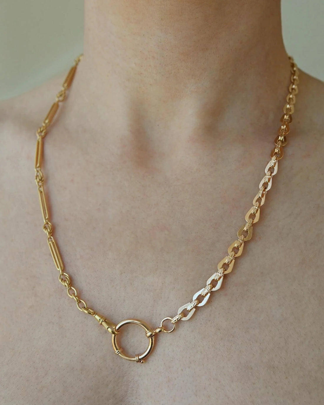 Sublime Rose Gold Watch Chain Antique 18K Gold