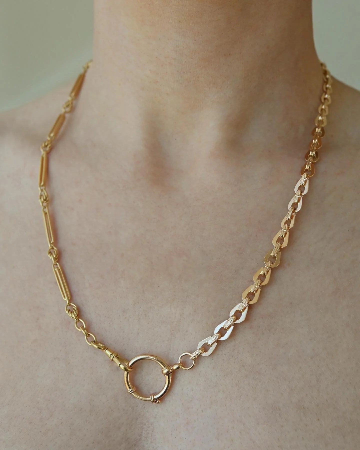 Sublime Rose Gold Watch Chain Antique 18K Gold