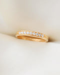 The Perfect Five Stone Diamond Band 18K Solid Gold 1973