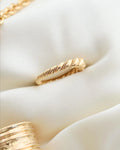 Braided Twist Ring Swedish Vintage 18K Gold