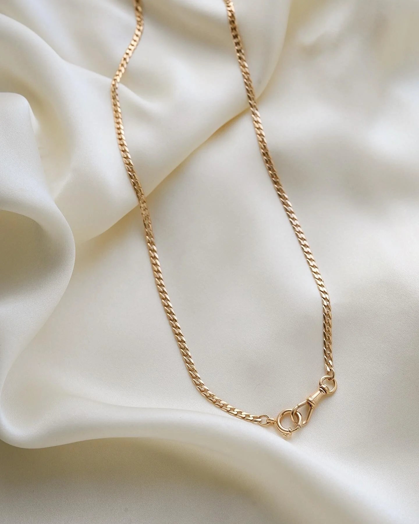 Rare 19 Inches Antique Watch Chain 18K Gold