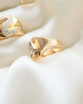Beautiful Swedish Vintage Cigarband Ring 18K Gold 1963