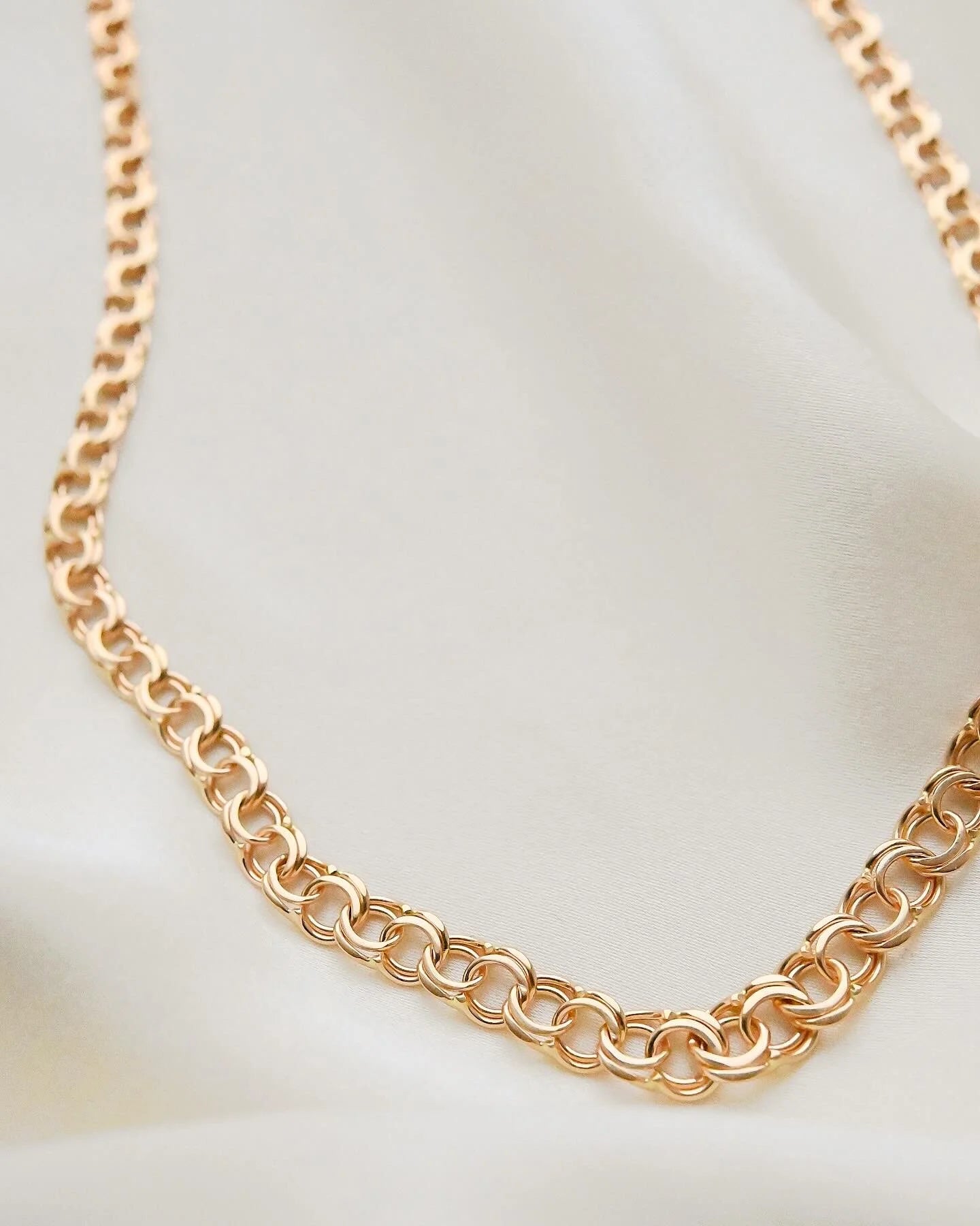 Gorg Sexy Swedish Vintage Link Chain 18K Gold 1960s