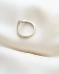 Personal Colelction Diamond Ring w Baguette and Peruzzi Cut 14K White Gold