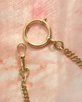 10.4 inches Antique Watch Chain 18K Gold 1938
