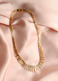 Sublime Sexy 18K solid Gold Cleopatra Necklace 1970s Italy