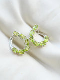 Juicy Sterling Silver Hoop Earrings w Peridot