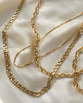 Classic Italian Rose Gold Box Link Chain 18K Gold