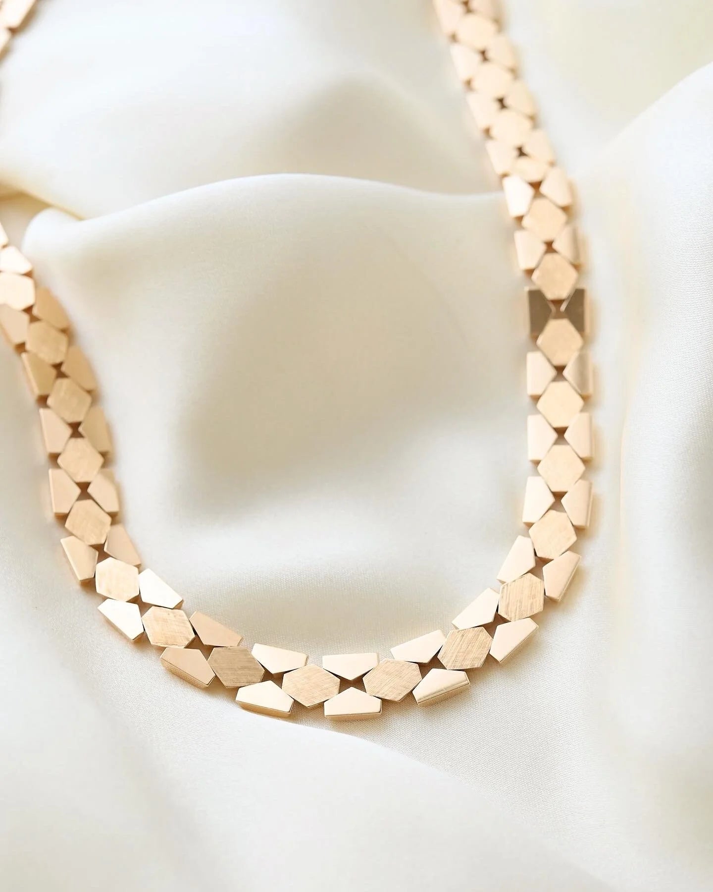 Incredible Beautiful Rare Danish Vintage Necklace 14K Gold