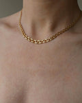 Beautiful Swedish Vintage Bismarck Necklace 18K Gold 1962
