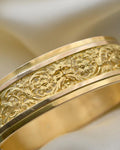 Outstanding Antique C. G. Hallberg Bangle 18K Gold 1884