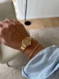 Amazing Flat Biker Link Bracelet 18K Gold Sweden 1948