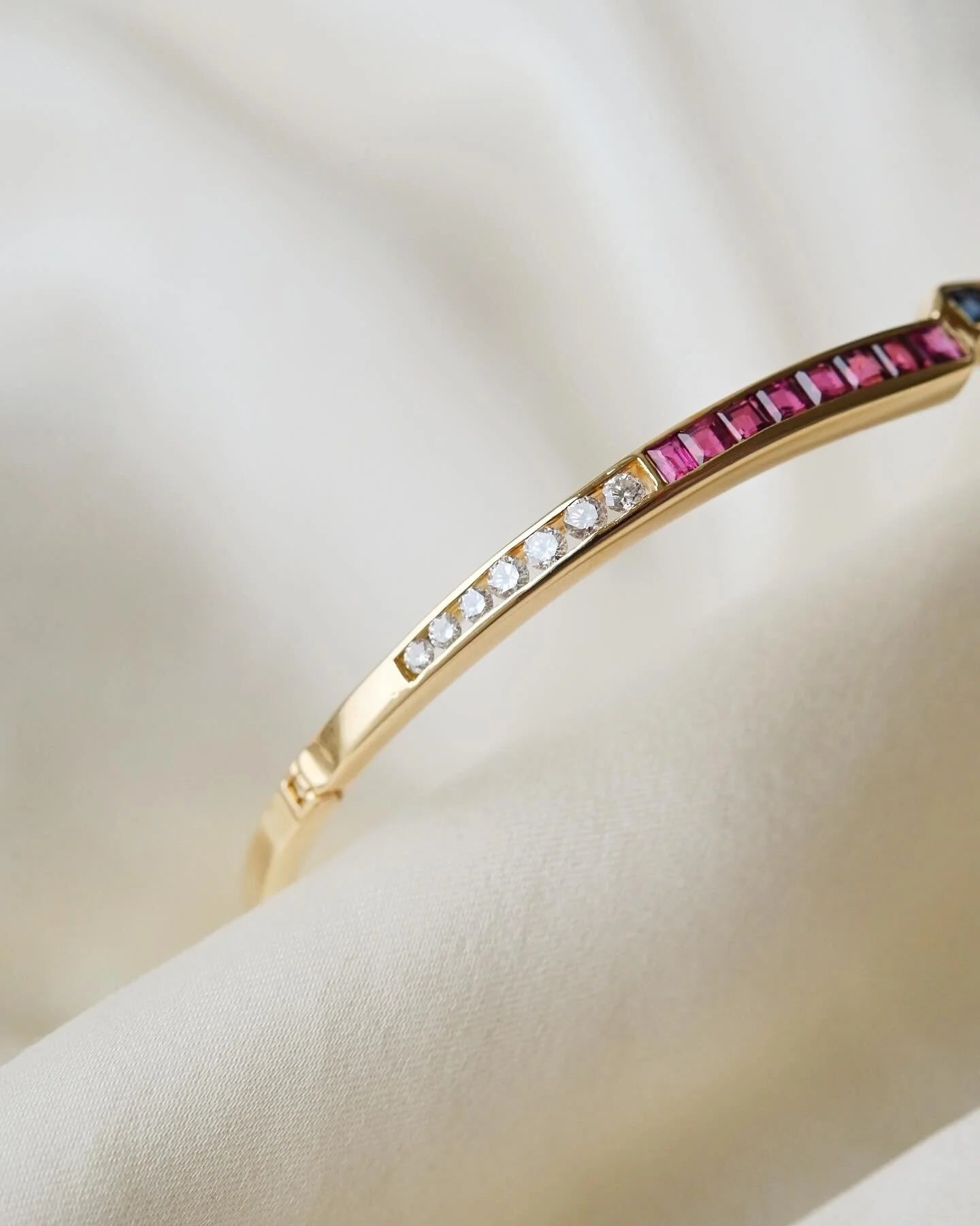 All Great Things In One Vintage Bangle 18K Gold 1970s
