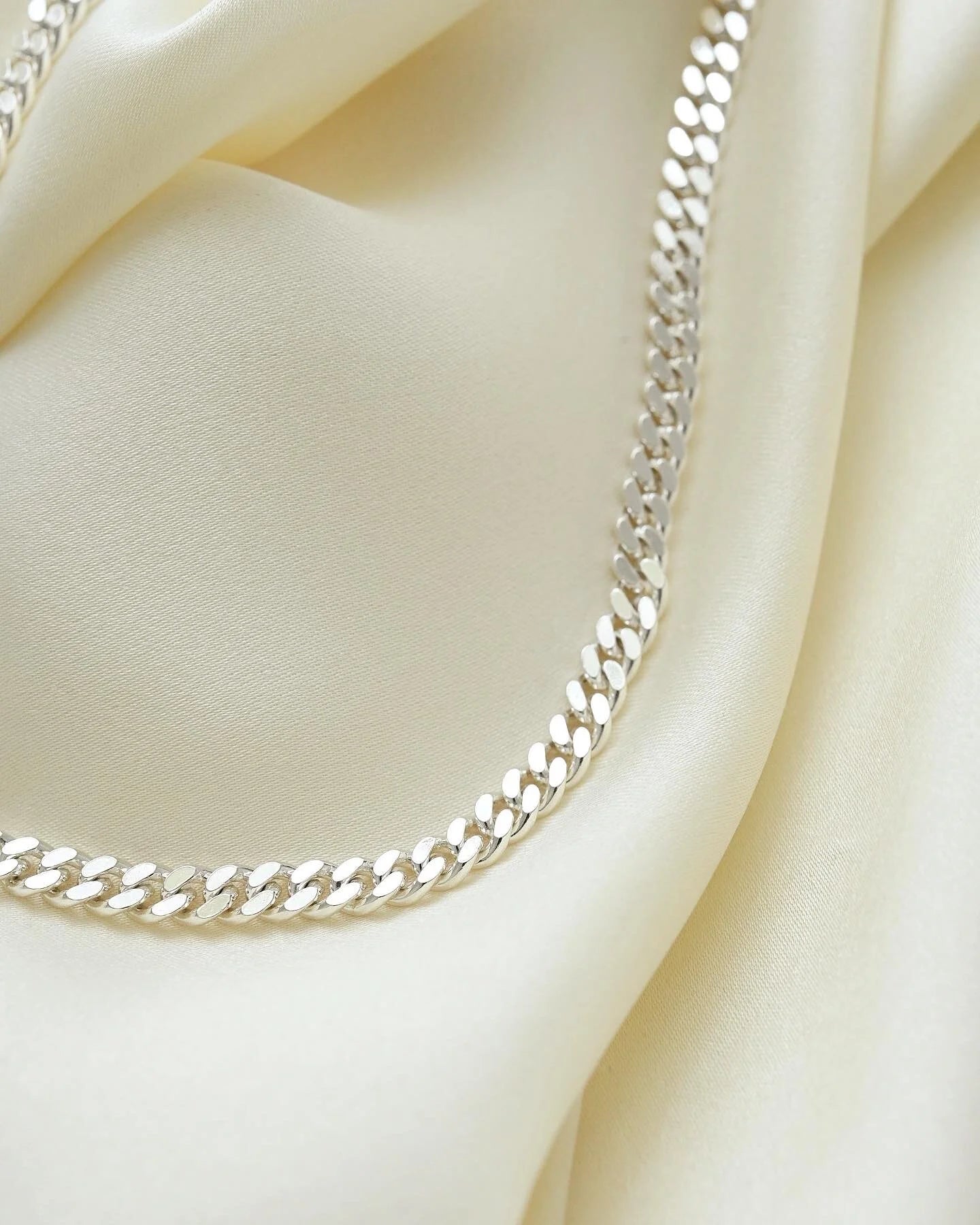 Danish Radiant Vintage Sterling Silver Curb Chain