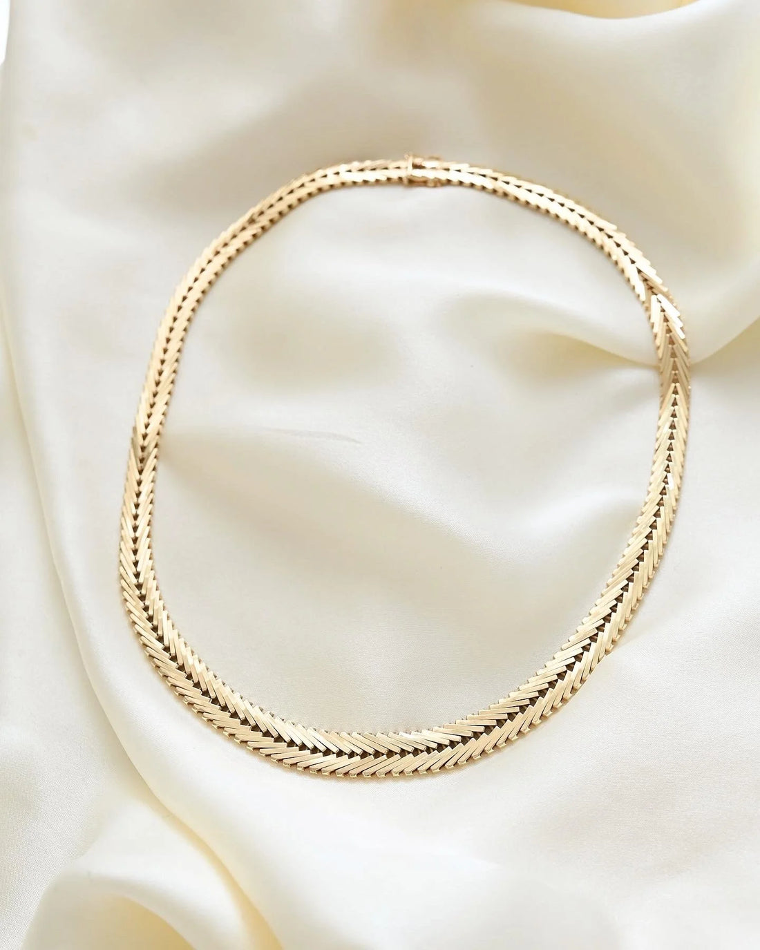 Stunning Danish Vintage Necklace by Viggo Petersen 14K Gold 1960