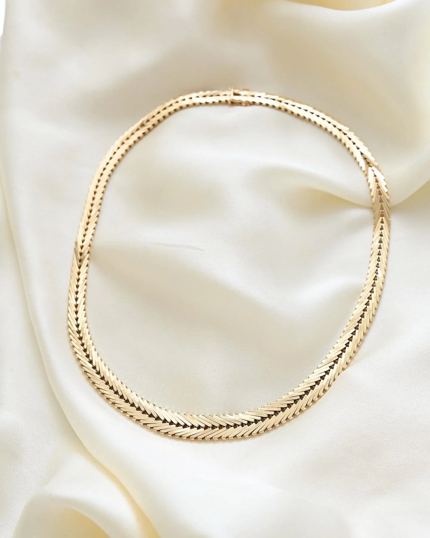 Stunning Danish Vintage Necklace by Viggo Petersen 14K Gold 1960
