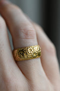 The Perfect Antique Wedding Band 18K Gold 1915
