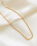 Rare 2.5 mm Italian Vintage Anchor Chain 18K Gold