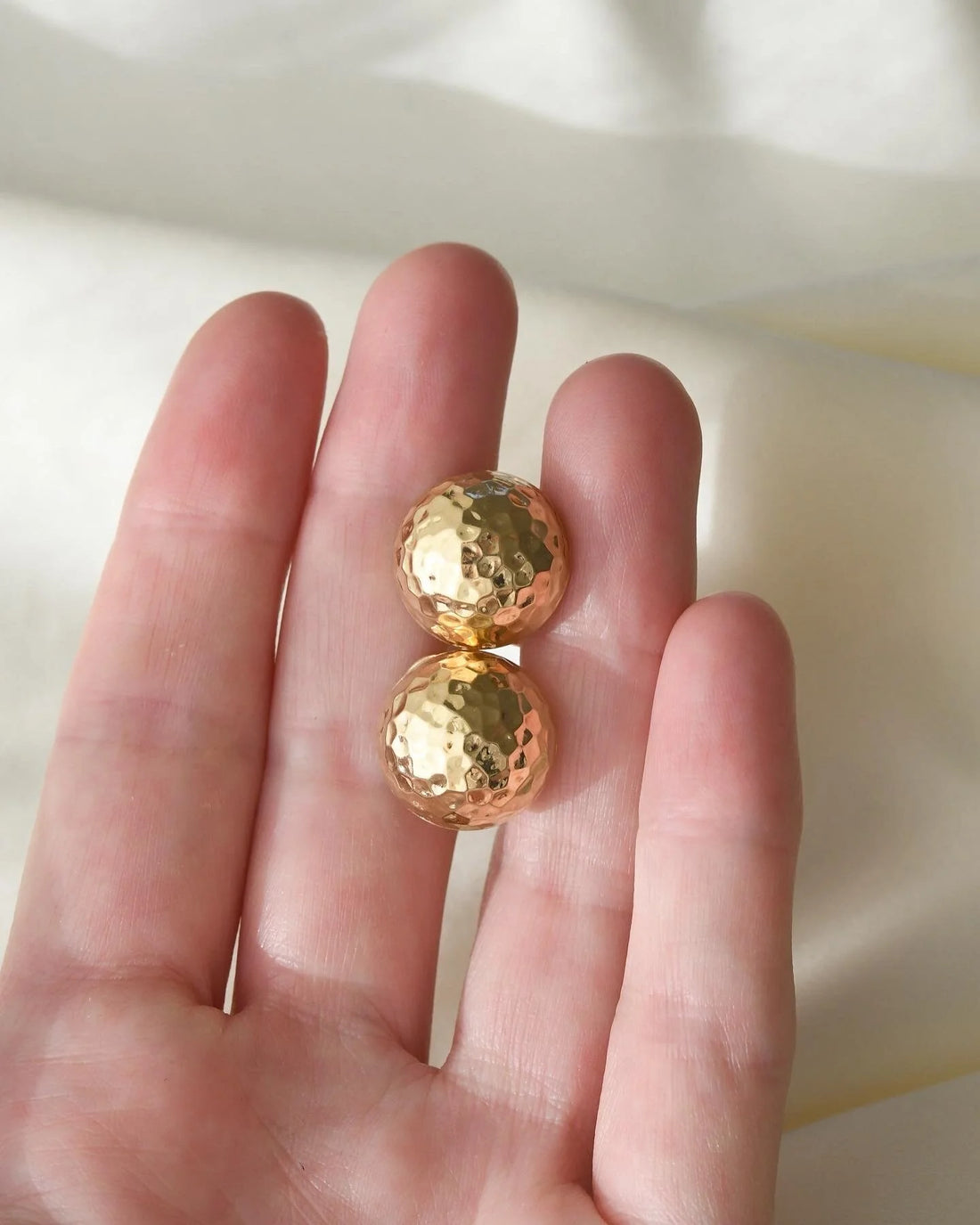 Big Vintage Earrings 14K 1980s