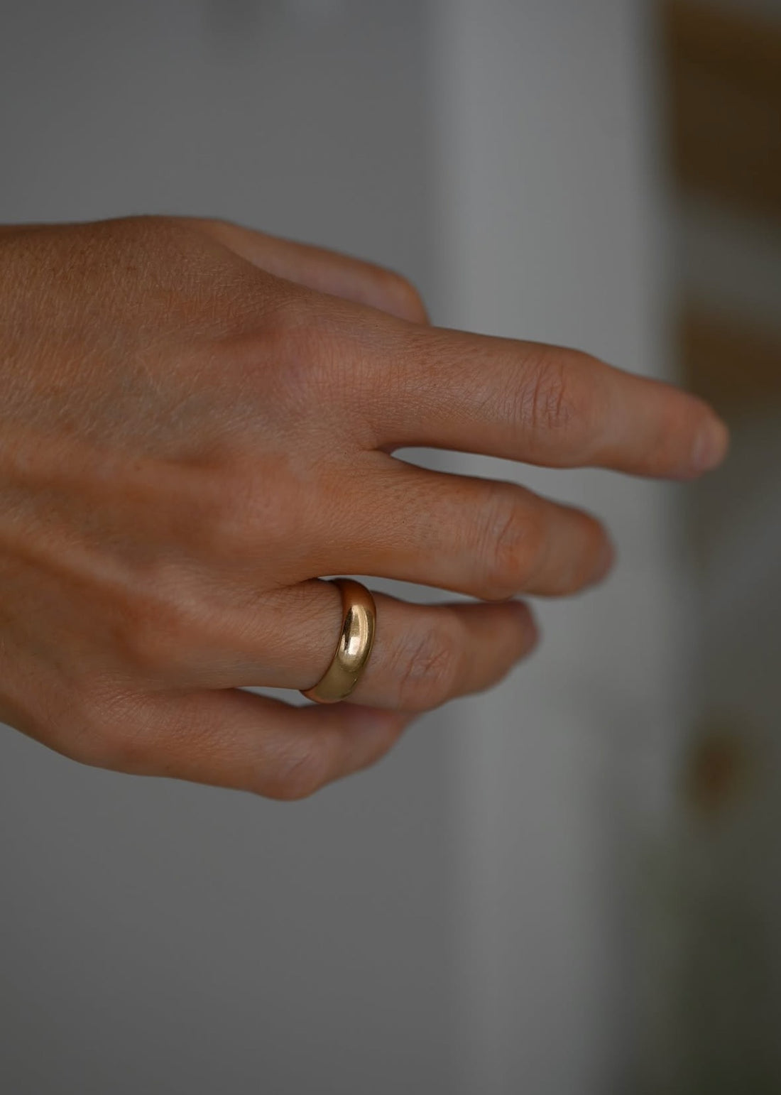 Timeless Wide Wedding Band Size 7.25 US 18K Gold Sweden 1955