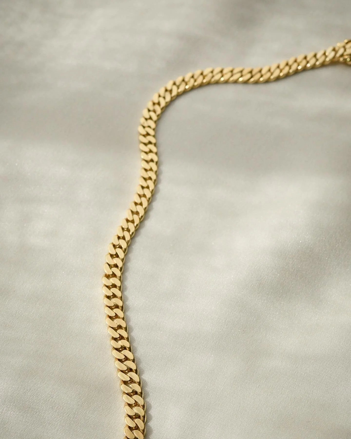 Vintage Viggo Pedersen Curb Link Chain 14K Gold 1960s