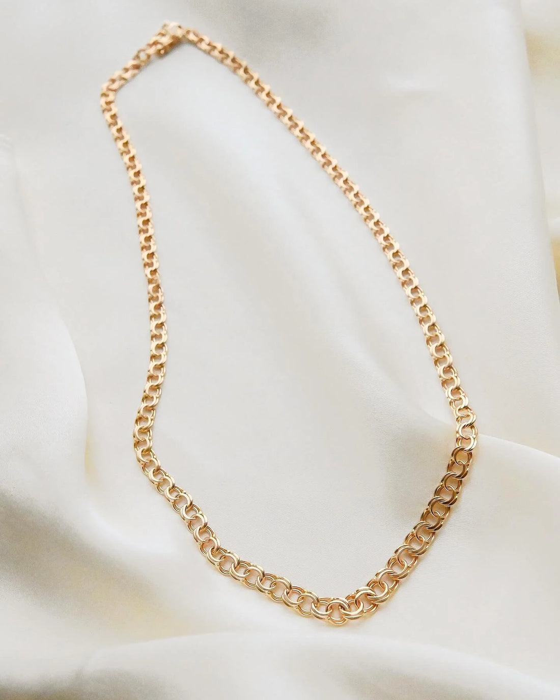 Gorg Sexy Swedish Vintage Link Chain 18K Gold 1960s