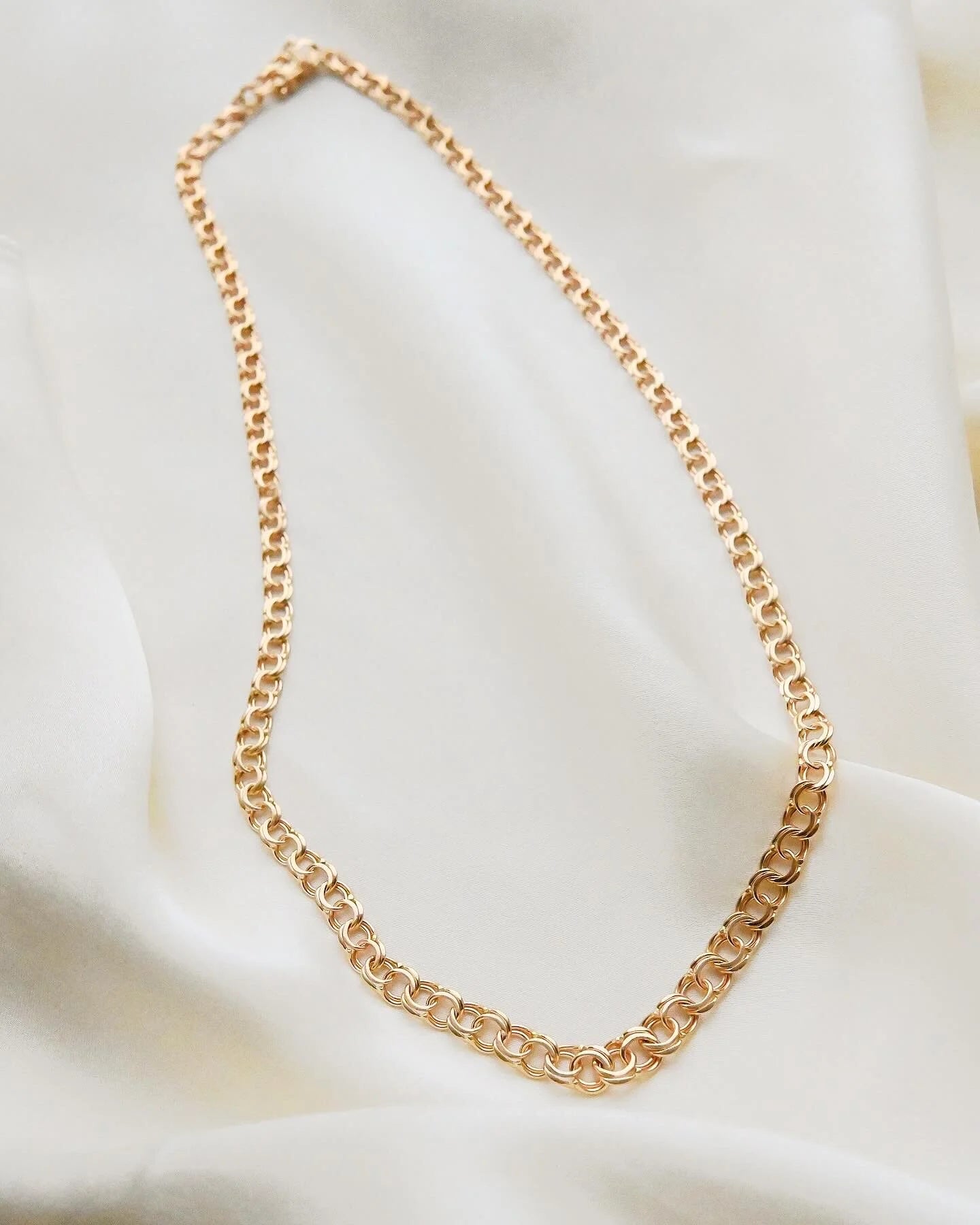 Gorg Sexy Swedish Vintage Link Chain 18K Gold 1960s