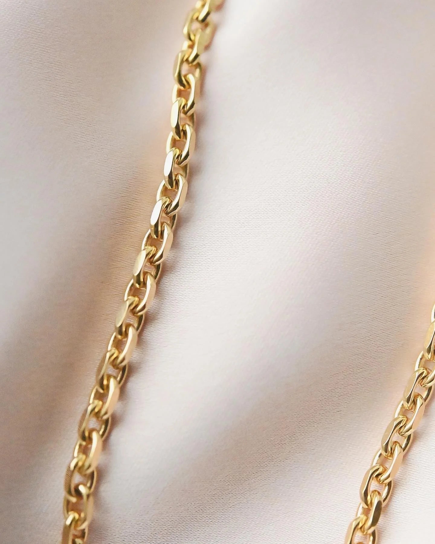 Perfect 14K Solid Vintage Biker Chain Denmark Late 1900s