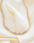 Sublime 16.45 Inches Geneva Link Necklace Danish Vintage 14K Gold 1960s