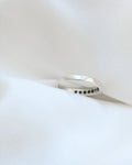 Rare Small Sized 7 Stone Diamond Ring 18K White Gold