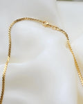 Gorgeous Looong Waves Link Necklace 18K Gold