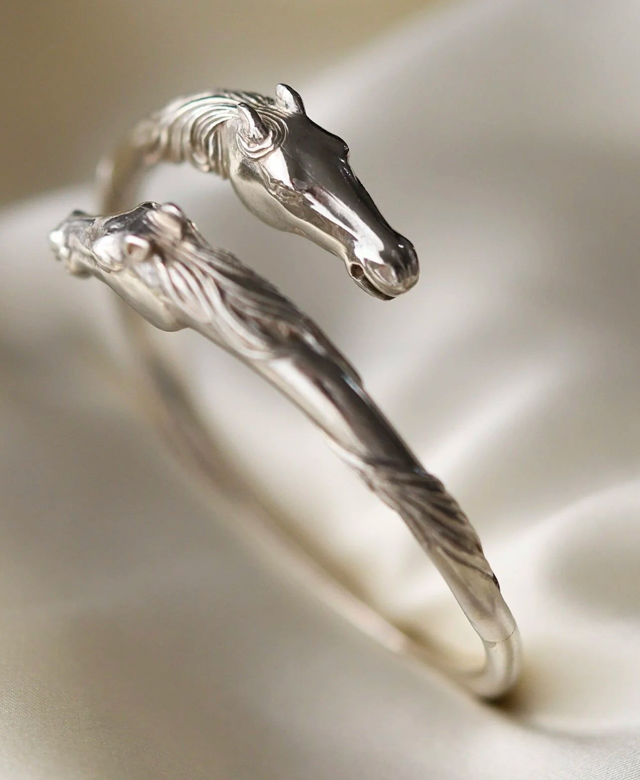 French Sterling Silver Horse Bracelet By Arthus Bertrand &amp; Cie 1940s
