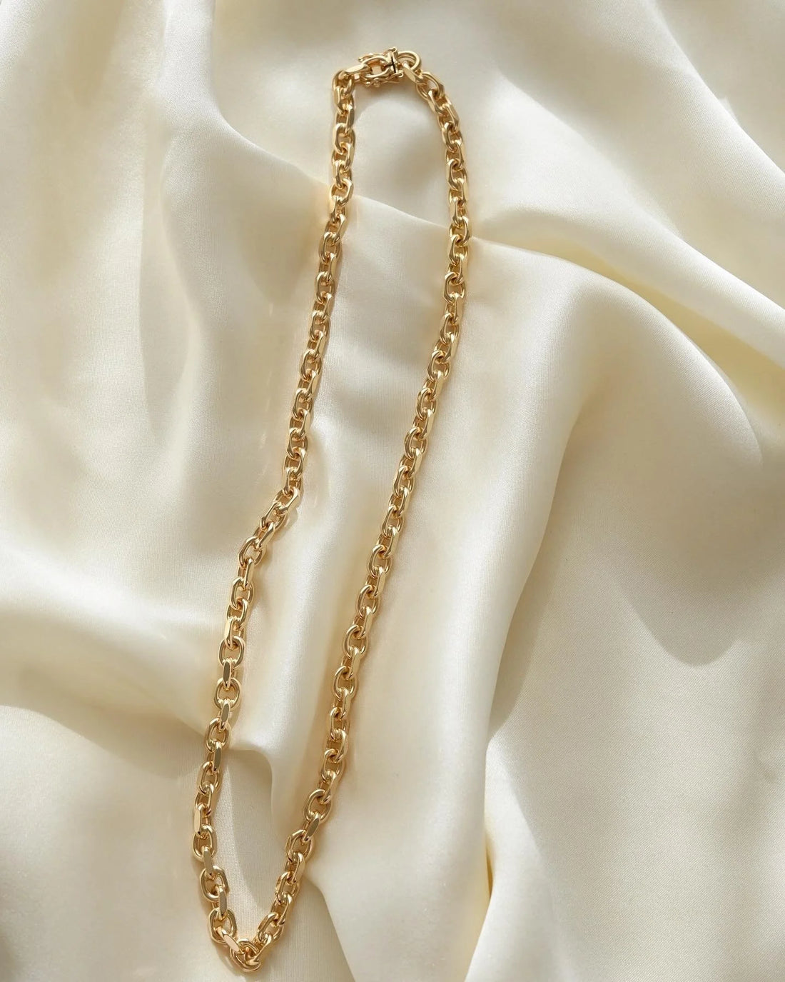 BIG 55 Grams Vintage Dream Anchor Chain by Søren Deli 14K Gold 1970s